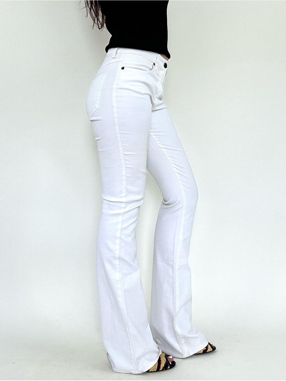 Dolce & Gabbana White Flare Jeans